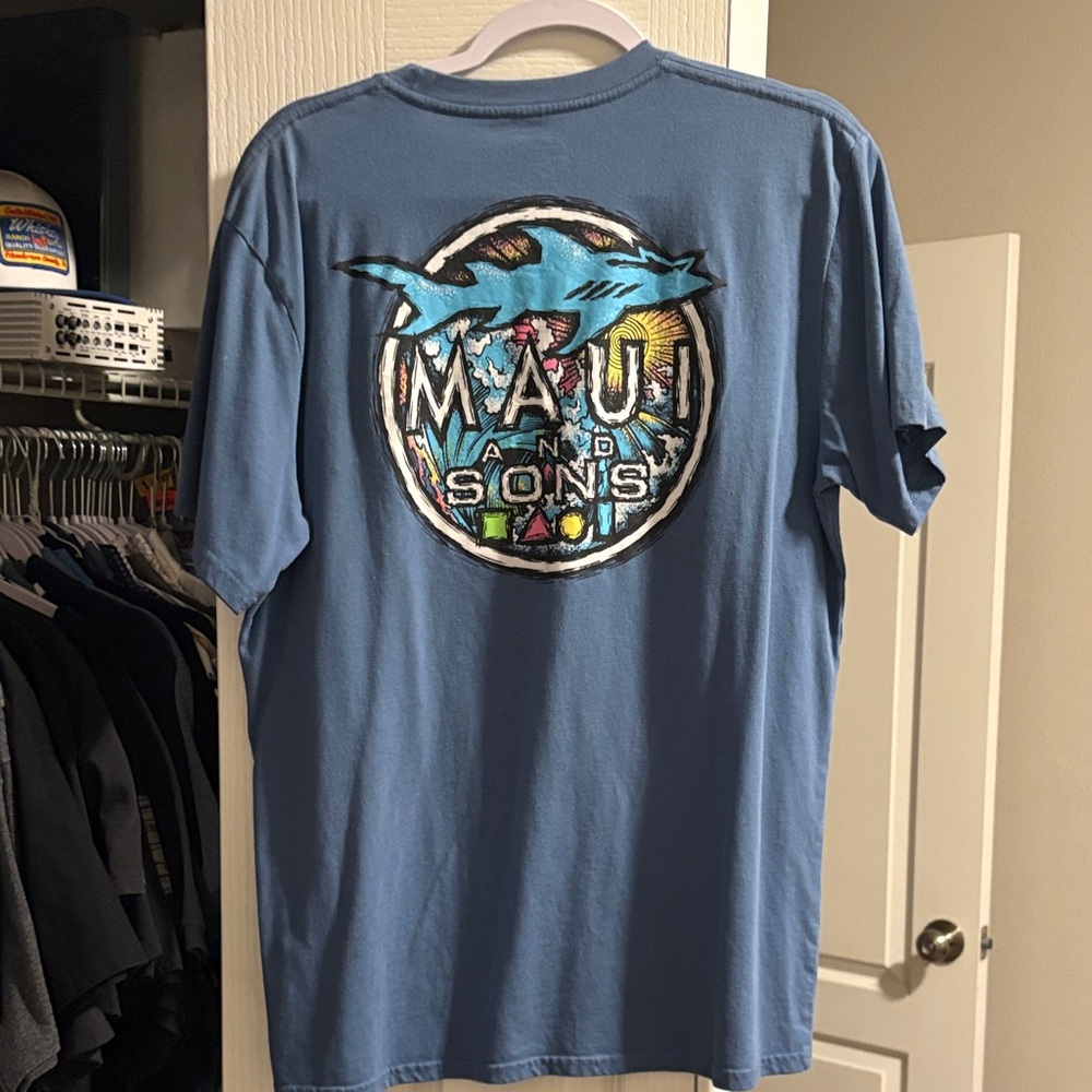 Maui and Sons Ocean Blue Graphic Tee